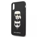 Etui Karl Lagerfeld KLHCI65SAKICKCBK pour iPhone XS Max hardcase Saffiano Karl