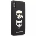 Etui Karl Lagerfeld KLHCI65SAKICKCBK pour iPhone XS Max hardcase Saffiano Karl