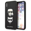 Etui Karl Lagerfeld KLHCI65SAKICKCBK pour iPhone XS Max hardcase Saffiano Karl