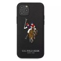 US Polo Embroidery Collection Coque pour iPhone 12/12 Pro 6.1" noir/noir