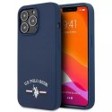 US Polo Silicone Collection Coque iPhone 13 Pro / 13 6.1" marine/marine