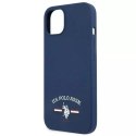 US Polo Silicone Collection Coque pour iPhone 13 6.1" bleu marine/bleu marine