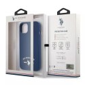 US Polo Silicone Collection Coque pour iPhone 13 mini 5.4" bleu marine/bleu marine