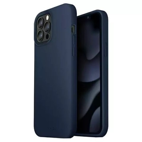 Etui na telefon UNIQ Lino do Apple iPhone 13 Pro / 13 6,1" niebieski/marine blue