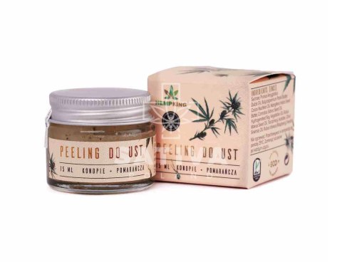 Peeling do ust 15ml - POMARAŃCZA - HEMPKING