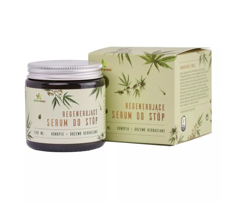 Regenerujące serum do stóp z CBD o zapachu drzewa herbacianego - 100ml - HEMPKING