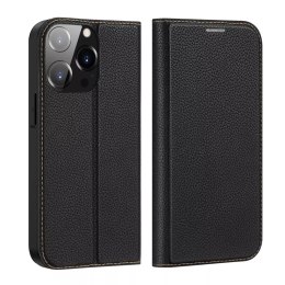 Dux Ducis Skin X2 etui do iPhone 14 Pro pokrowiec z magnetyczną klapką czarny