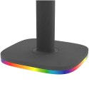 Stojak na słuchawki nauszne podstawka z podświetleniem RGB LED Black