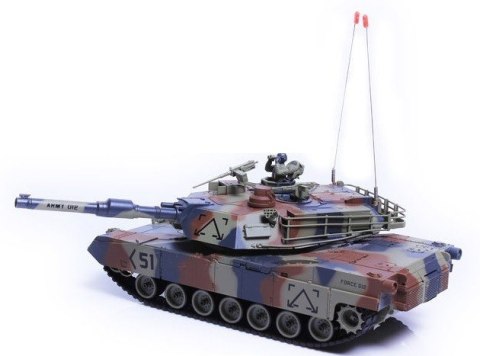 M1 Abrams ASG RTR 1:24 Strzela kulkami BB - Zielony