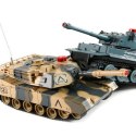 Zestaw wzajemnie walczących czołgów German Tiger i Abrams RTR 1:32 2.4GHz