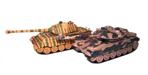 Zestaw wzajemnie walczących czołgów Russian T90 v2 i German King Tiger v2 40MHz / 49Mhz 1:28 RTR