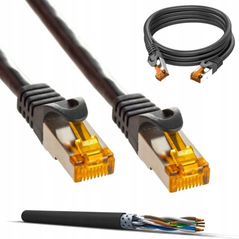 KABEL SIECIOWY LAN ETHERNET RJ45 SFTP CAT6a 5M