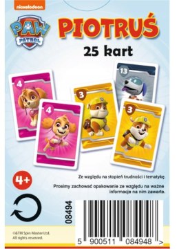 Psi Patrol Karty Piotruś Dla Dzieci PAW PATROL 25e