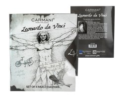 Kpl. 4 podkładek korkowych - L. da Vinci (CARMANI)