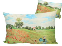 Poduszka z wypełnieniem/suwak (duża) - Claude Monet, Pole maków (CARMANI)