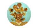 Deska szklana, okrągła - V. van Gogh, Słoneczniki (CARMAI)