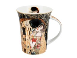 Kubek - G. Klimt, Pocałunek, czarne tło (CARMANI)