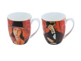Kpl. 2 kubków - A. Modigliani, Kobieta w kapeluszu i Mario Varvogli (CARMANI)