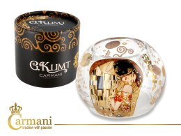 Świecznik kulka mała - G. Klimt Pocałunek (CARMANI)