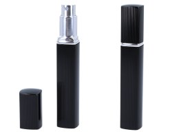 Atomizer - pojemnik karbowany na perfumy/wodę/odświeżacz twarzy/płyn antybakteryjny - czarny
