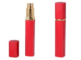 Atomizer - pojemnik karbowany na perfumy/wodę/odświeżacz twarzy/płyn antybakteryjny - czerwony