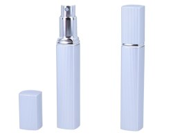 Atomizer - pojemnik karbowany na perfumy/wodę/odświeżacz twarzy/płyn antybakteryjny - srebrny