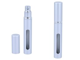 Atomizer - pojemnik na perfumy/wodę/odświeżacz twarzy/płyn antybakteryjny - srebrny