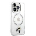Etui Karl Lagerfeld KLHMP14LHNKCIT do iPhone 14 Pro 6,1" hardcase Iconic Karl&Choupette Magsafe