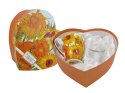 Kpl. 2 kubków w sercu - V. van Gogh, Słoneczniki (CARMANI)