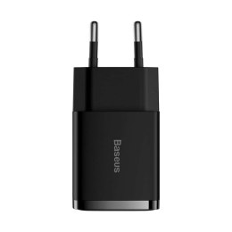 BASEUS Compact Ładowarka sieciowa 2x USB 10.5W Czarny