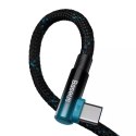 Baseus Elbow 1m 100W úhlový kabel USB na USB-C (černo-modrý)