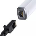 Baseus Lite Series síťový adaptér USB na RJ45, 100 Mb/s (bílá)