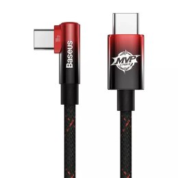 Baseus MVP2 USB-C na USB-C kabel, 100W, 2m (černo-červený)