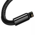 Baseus Tungsten Gold USB to Lightning kabel, 2,4A, 1m (černý)