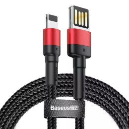 Lightning USB kabel (oboustranný) Baseus Cafule 2,4A 1m (černý a červený)