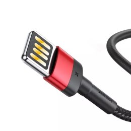 Lightning USB kabel (oboustranný) Baseus Cafule 2,4A 1m (černý a červený)