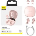 Baseus Encok WM01 Plus bezdrátová sluchátka (růžová)