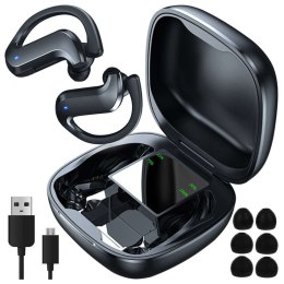 Bezdrátová sluchátka Bluetooth 5.0 10m sluchátka do uší s nabíjecím pouzdrem PowerBank Výkonná baterie černá