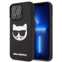 Etui Karl Lagerfeld KLHCP13XCH3DBK do iPhone 13 Pro Max 6,7" hardcase 3D Rubber Choupette