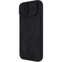 Kožené pouzdro Nillkin Qin Pro pro iPhone 14 Plus (černé)