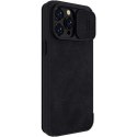 Kožené pouzdro Nillkin Qin Pro pro iPhone 14 Pro Max (černé)