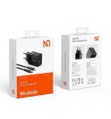 Mcdodo CH-1952 USB USB-C nástěnná nabíječka, 20W USB-C na Lightning kabel (černý)