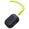 Ochranné pouzdro na sluchátka Spigen Silicone Fit Strap pro Apple AirPods Pro 1/2 černá/fantamově zelená ACS05810