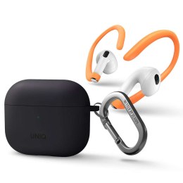 Ochranné pouzdro pro sluchátka UNIQ Nexo pouzdro pro Apple AirPods 3 Ear Hooks Silikonová šedá/šedá