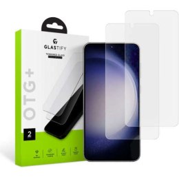 Tvrzené sklo Glastify OTG 2-PACK pro Samsung Galaxy S23 Plus Clear