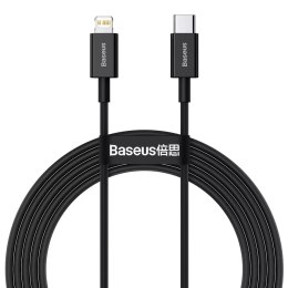 Kabel USB-C do Lightning Baseus Superior Series, 20W, PD, 2m (černý)