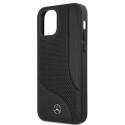Etui ochronne Mercedes MEHCP12SCDOBK do Apple iPhone 12 Mini 5,4" czarny/black hardcase Leather Perforated Area