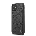 Etui ochronne Mercedes MEHCP12SDIQBK do Apple iPhone 12 Mini 5,4" czarny/black hardcase Bow Line