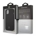 Etui ochronne Mercedes MEHCP13MDELBK do Apple iPhone 13 6,1" czarny/black hardcase Leather Perforated