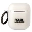 Etui ochronne na słuchawki Karl Lagerfeld do AirPods 1/2 cover transparent Karl`s Head